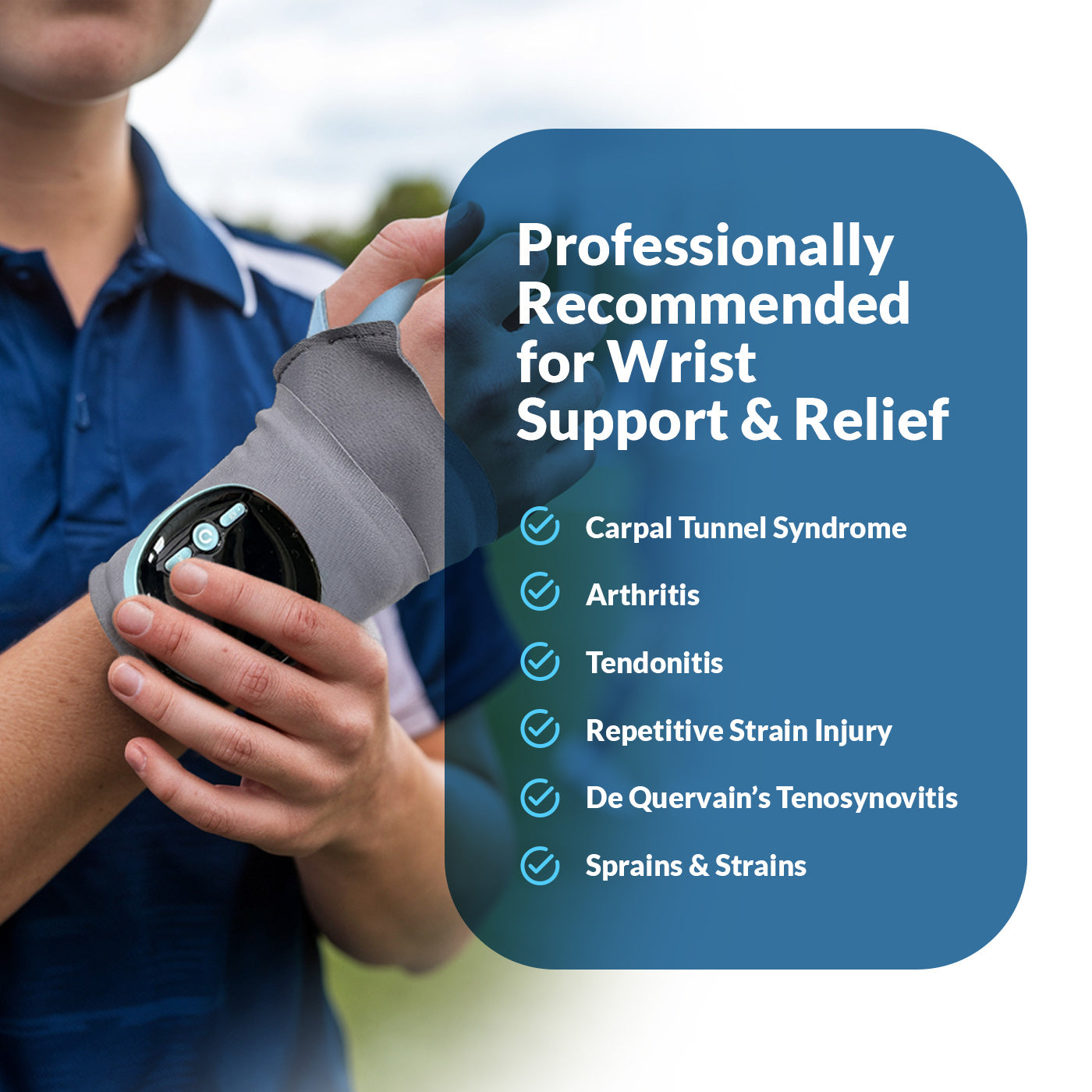 ReviveBand - Smart EMS & Heat Therapy Wrist Massager